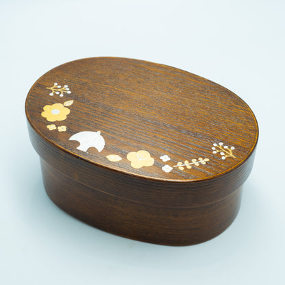 信州の彩り｜曲げわっぱ弁当箱｜450ml｜蒔絵