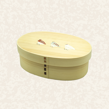 一段曲げわっぱ弁当箱｜500ml｜白木