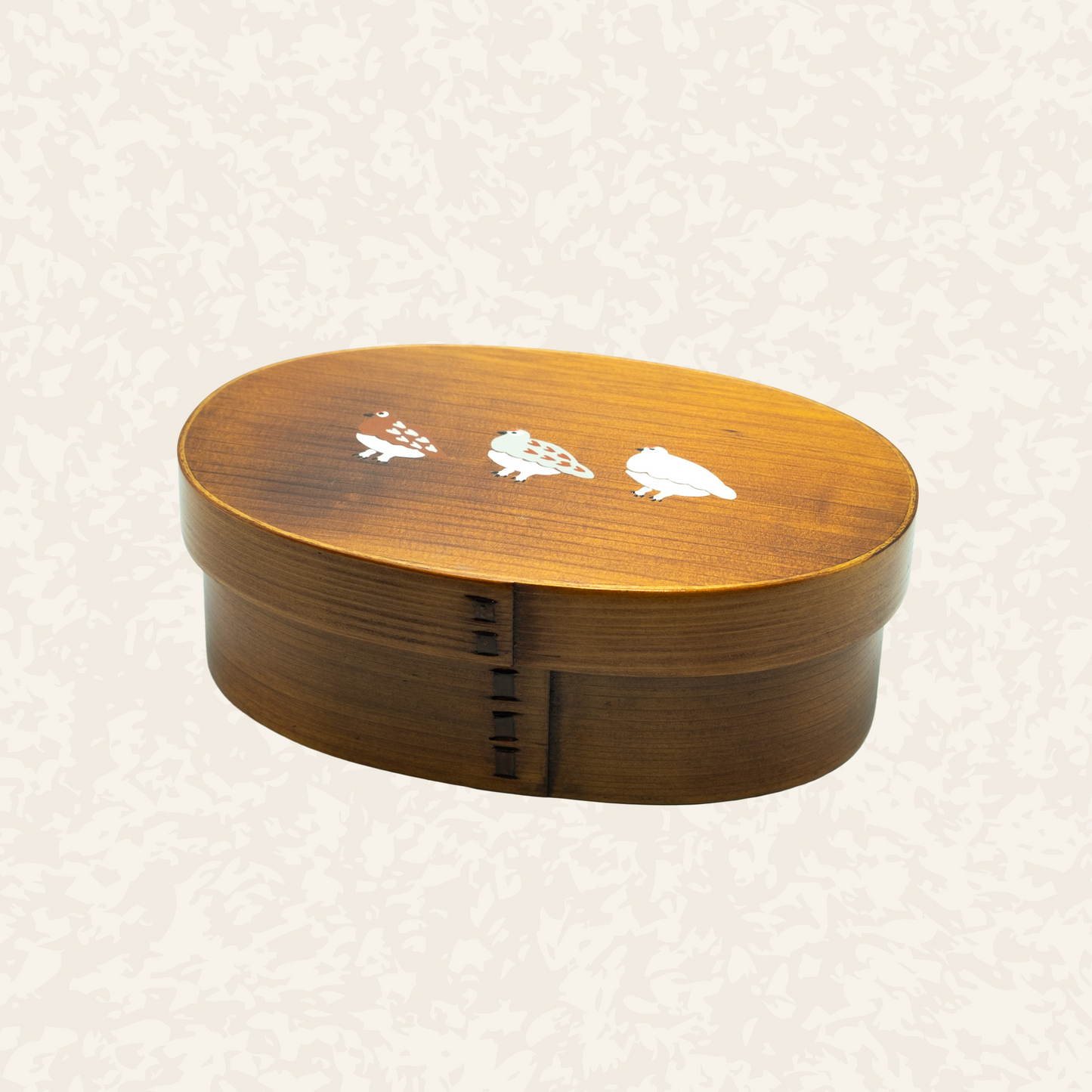 一段曲げわっぱ弁当箱漆塗り｜500ml｜漆塗り