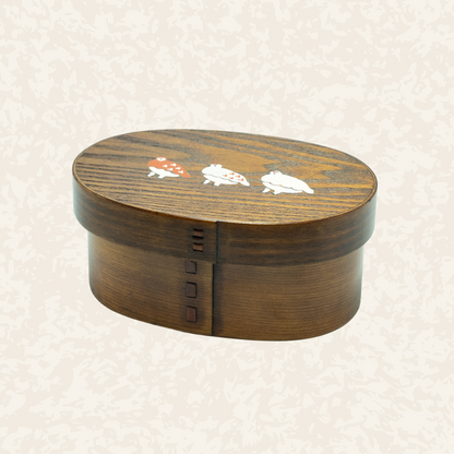 小判型曲げわっぱ弁当箱漆塗り｜470ml｜漆塗り